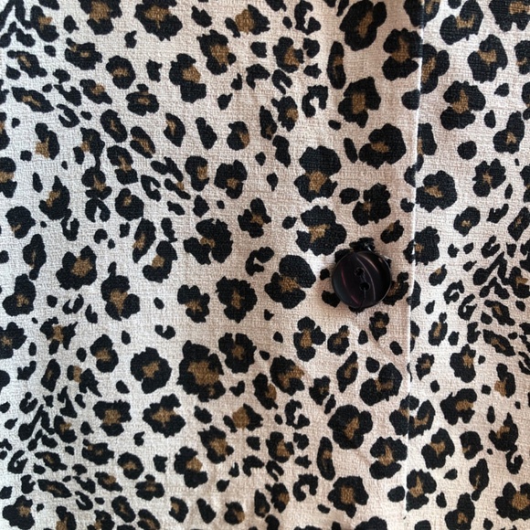 VINTAGE Focus Studio leopard print women’s top, bowling shirt - Picture 4 of 5